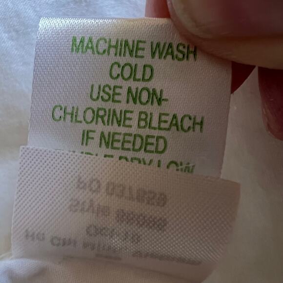 Lilly Pulitzer White Poplin Button Down Shirt Medium - Picture 11 of 12